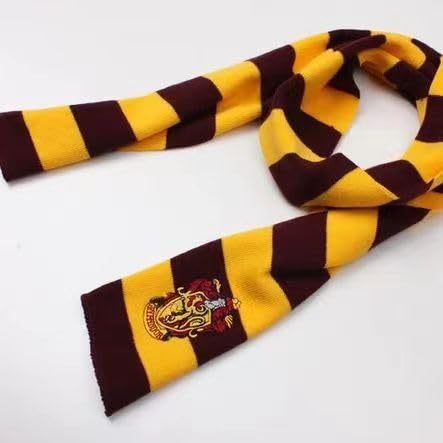 PATPAT Knit Neck Scarf Magic College Styles Striped Winter Neckerchief Movie Character Cosplay Costume Accessories PATPAT Knit Neck Scarf Magic College Styles Striped Winter Neckerchief Movie Character Cosplay Costume Accessories